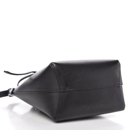 Mansur Gavriel Vegetable Tanned Calfskin Mini Mini Bucket Bag Black Flamma 4 of 8
