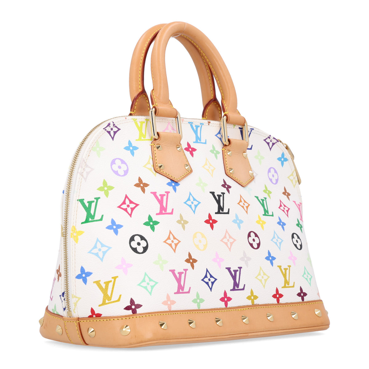 Louis Vuitton Monogram Multicolor Alma White 3 of 10