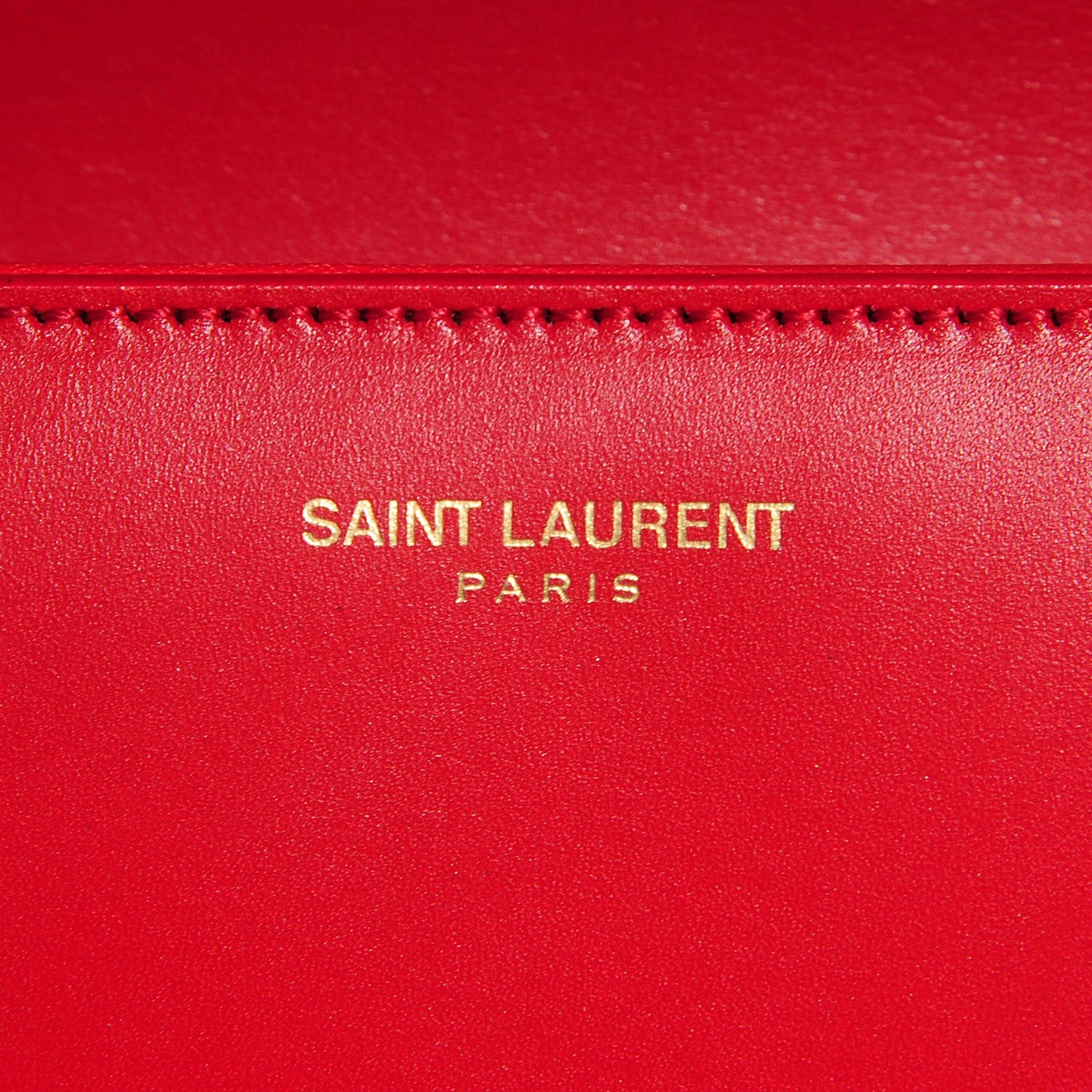 Saint Laurent Smooth Calfskin Classic Medium Monogram Universite Bag Red 6 of 10