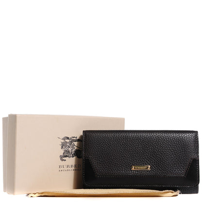 Burberry Grainy Leather Penrose Continental Wallet Dark Chocolate 5 of 9