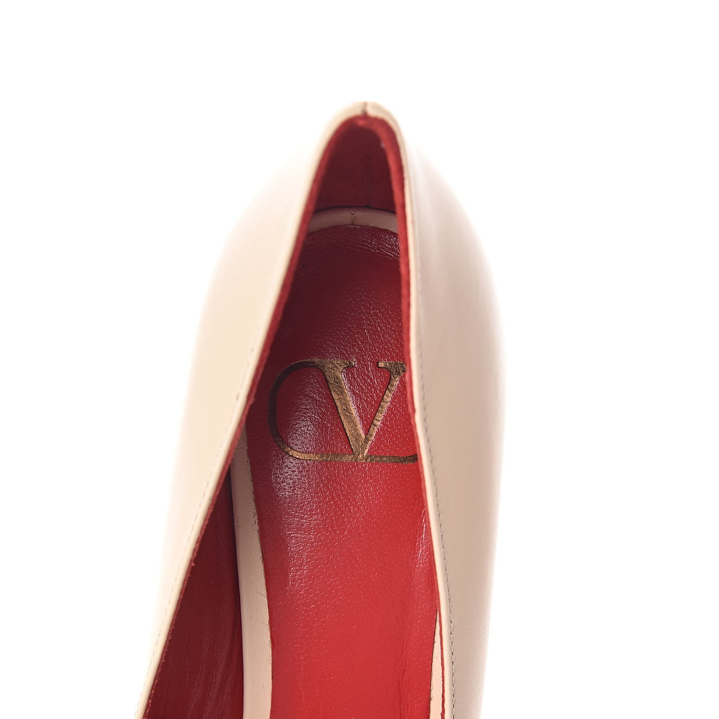 Calfskin Vlogo Signature 80mm Pumps 36 Beige