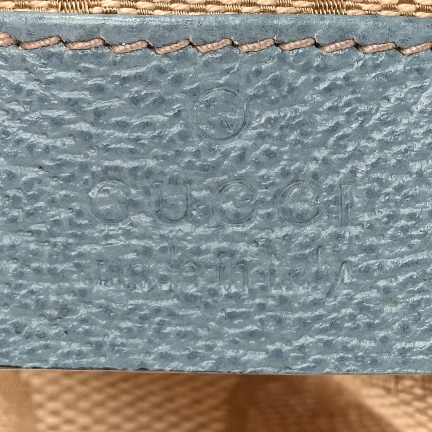 GG Monogram Web Double Pocket Belt Bag Blue