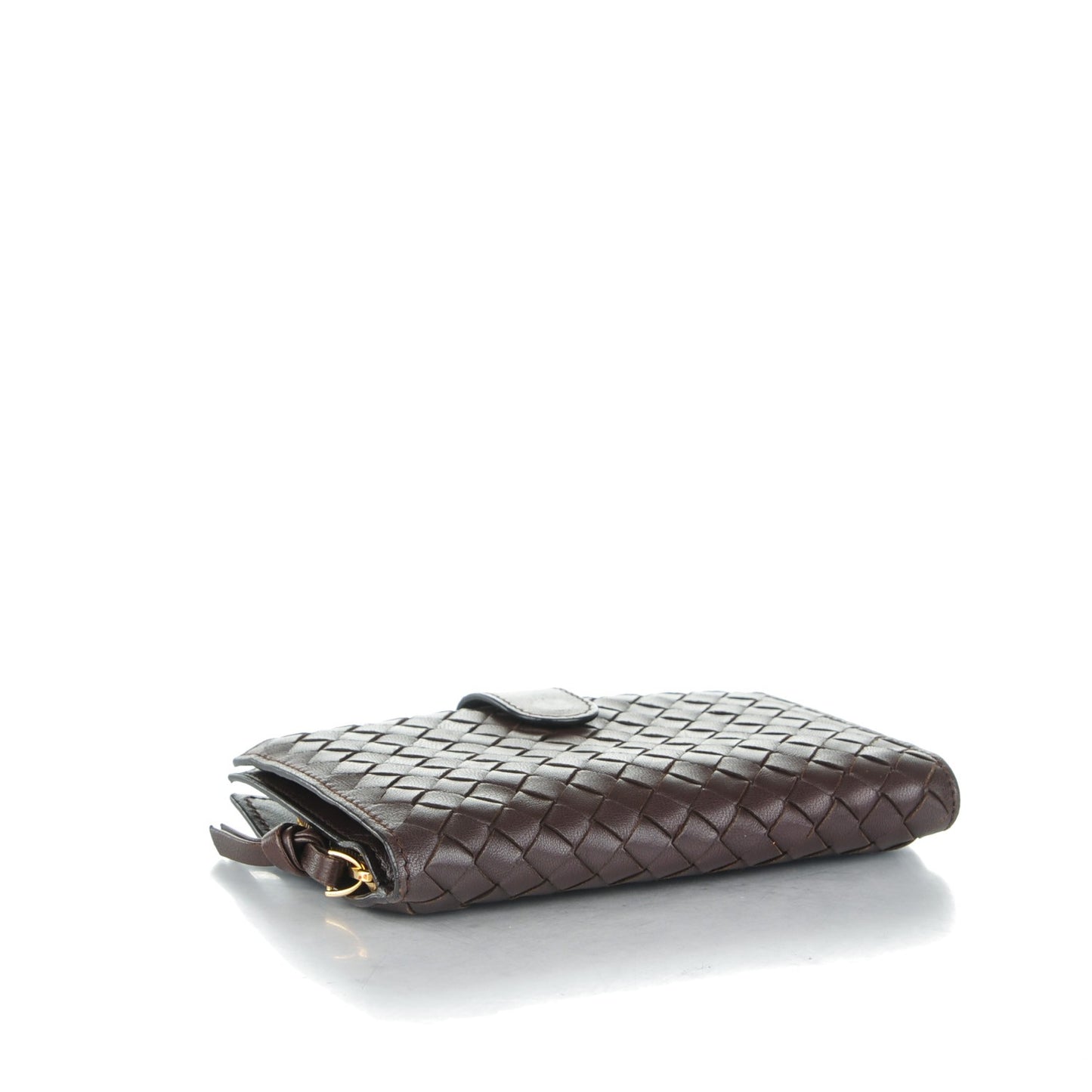 Nappa Intrecciato Continental Wallet Ebano