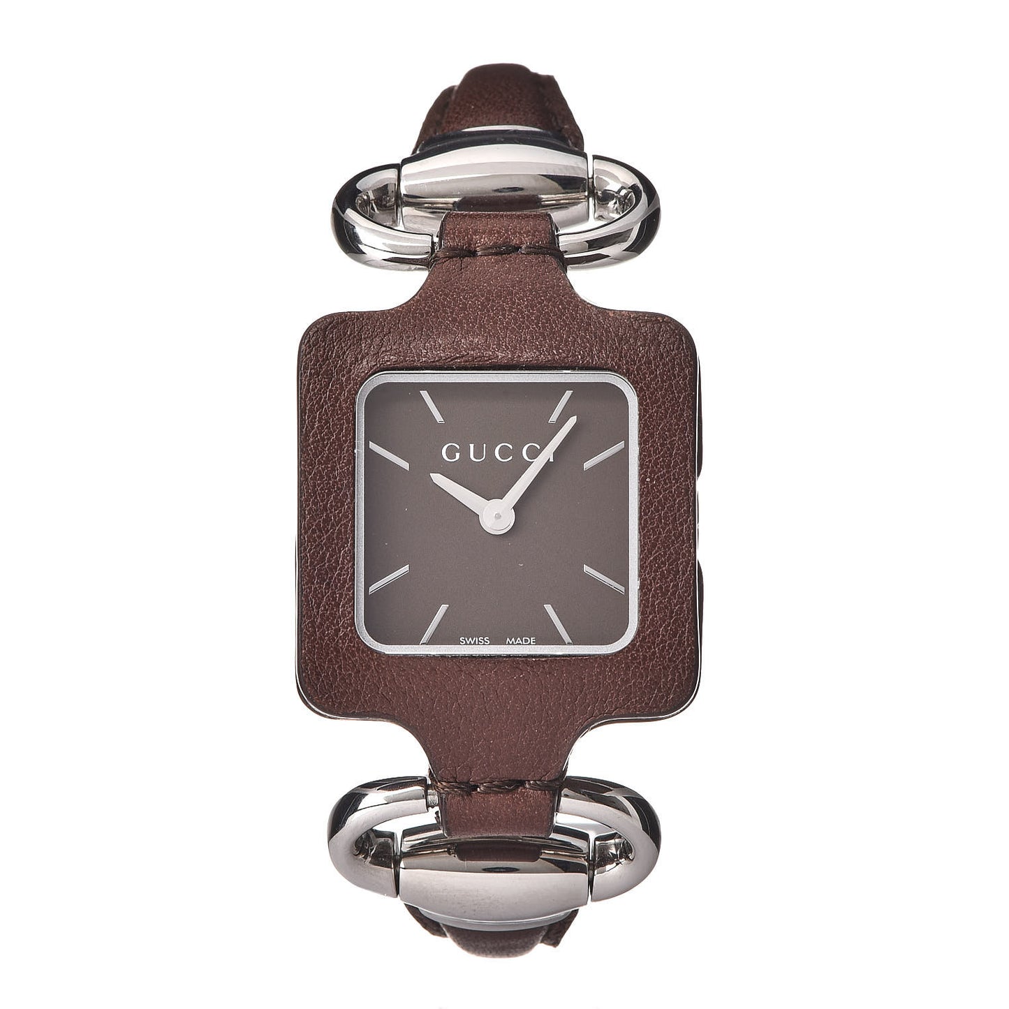 Stainless Steel Calfskin 25mm Firenze 1921 Horsebit Quartz Watch Brown