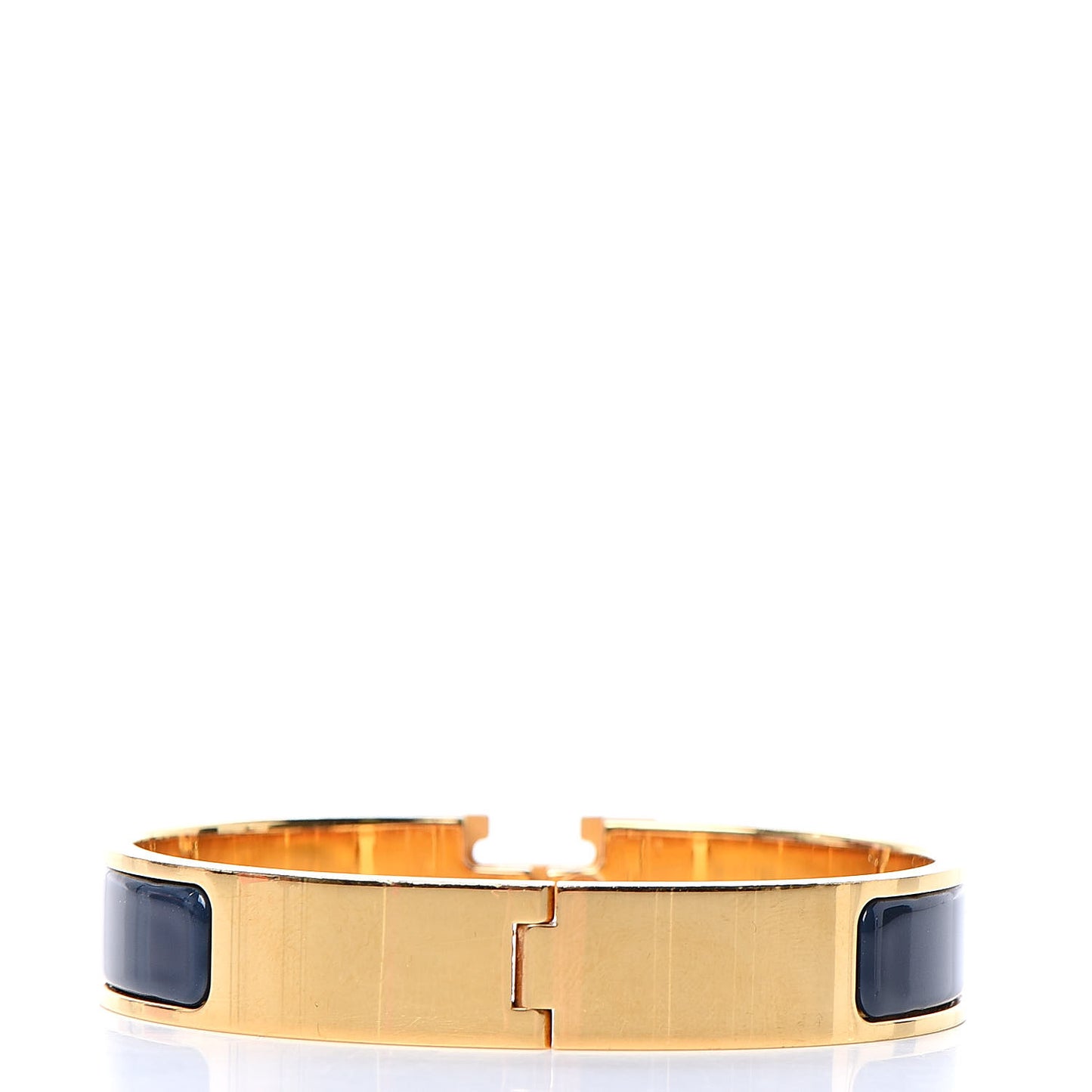 Narrow Enamel Clic Clac H Bracelet PM Indigo