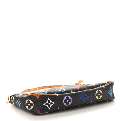 Louis Vuitton Monogram Multicolor Pochette Accessories Black 4 of 10