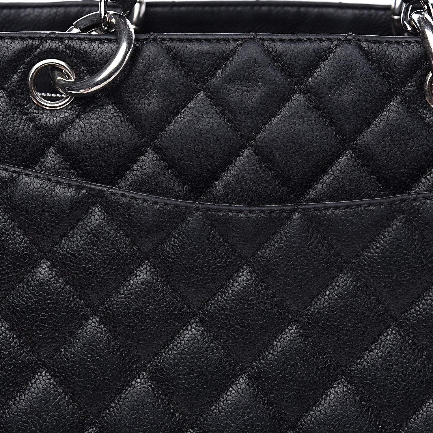 Chanel Caviar Quilted Grand Shopping Tote GST Black 13 of 16