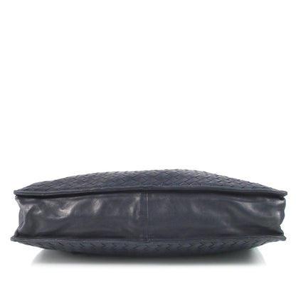 Bottega Veneta Vintage Woven Shoulder Bag Navy 5 of 9