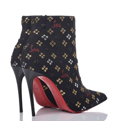 Christian Louboutin Jacquard Loubi In The Sky So Kate Booty 100 Ankle Boots 35 Multi Black 4 of 10