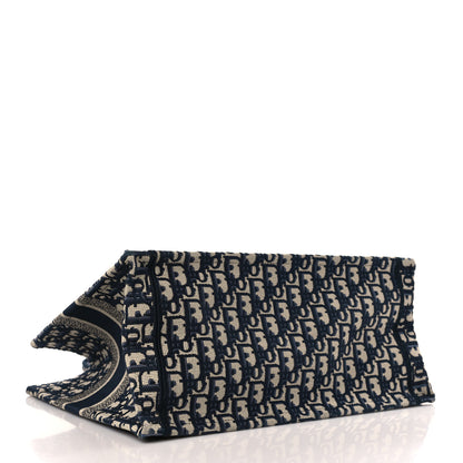 Christian Dior Oblique Medium Book Tote Blue Multicolor 4 of 9