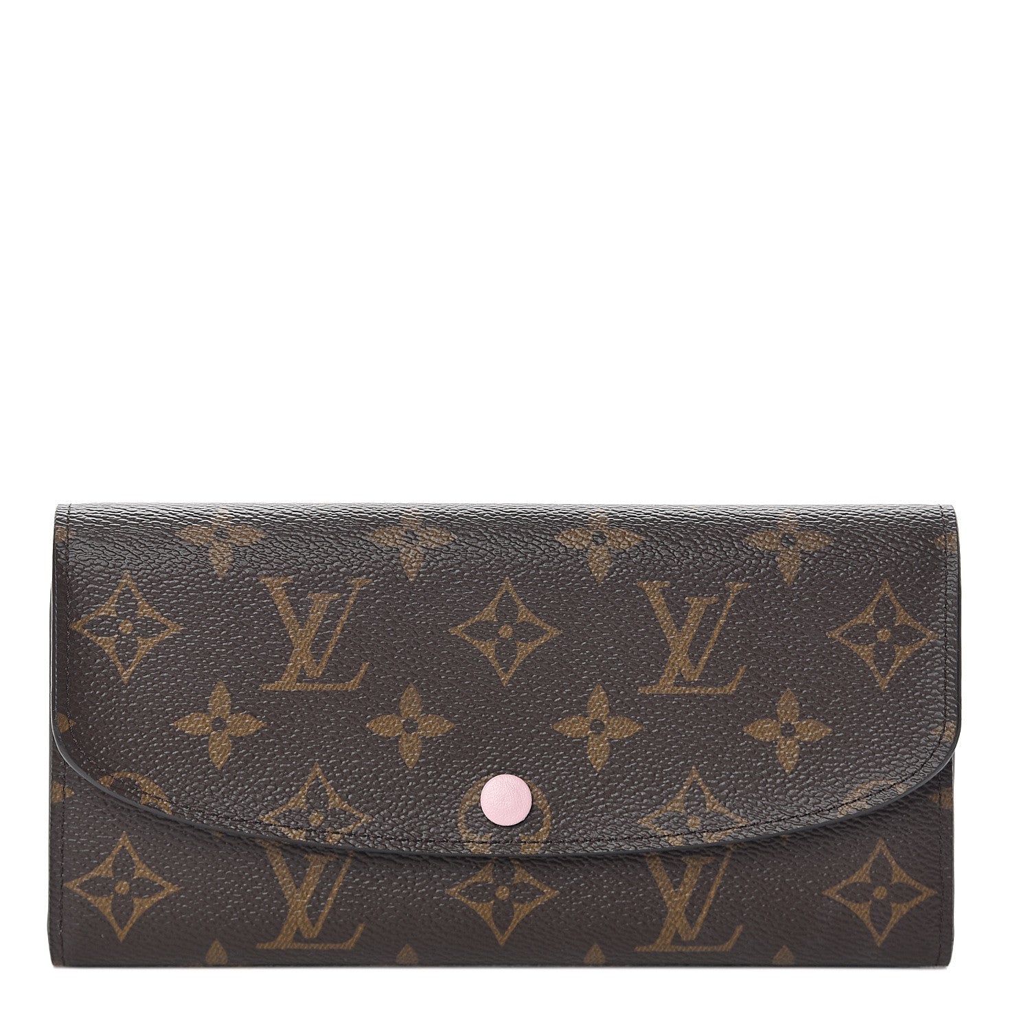 Louis Vuitton Monogram Emilie Wallet Rose Ballerine 1 of 6