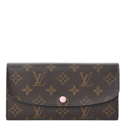 Louis Vuitton Monogram Emilie Wallet Rose Ballerine 1 of 6