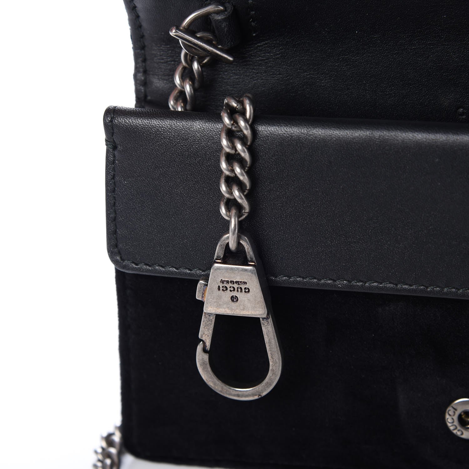 Gucci Velvet Super Mini Dionysus Shoulder Bag Black 7 of 7