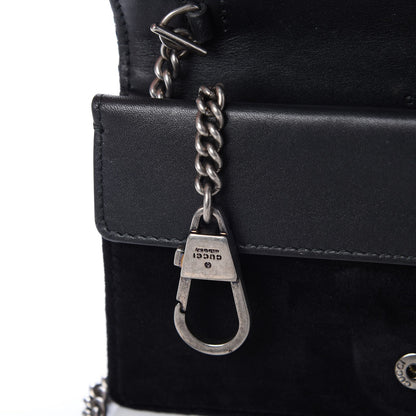 Gucci Velvet Super Mini Dionysus Shoulder Bag Black 7 of 7