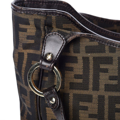 Fendi Zucca Small Chef Shopping Tote Tobacco Moro 22 of 24