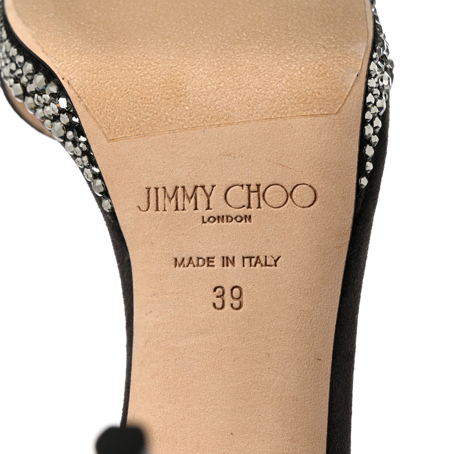 Crystal Sandal Pumps 39 Silver