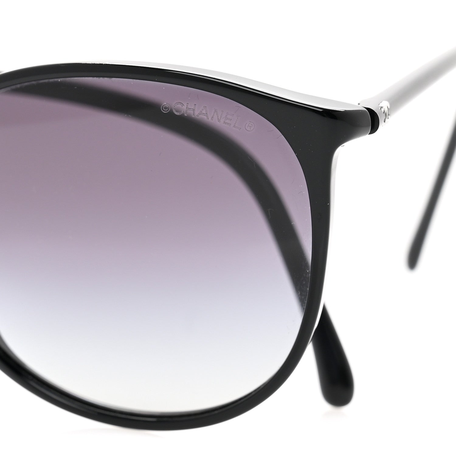 Chanel Acetate Round Sunglasses 5278 Black 7 of 8