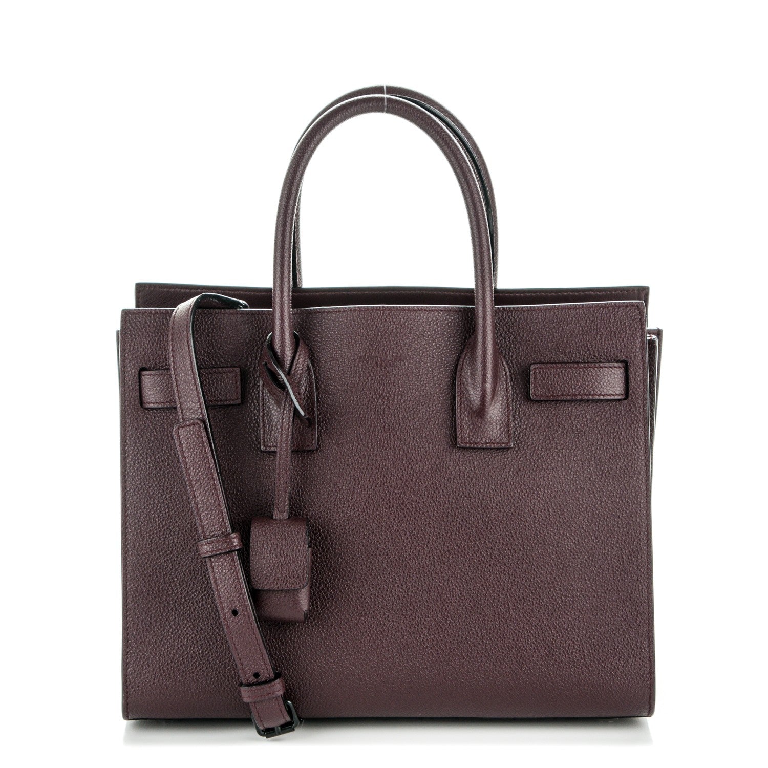 Saint Laurent Grained Calfskin Baby Sac De Jour Amaranto 1 of 6