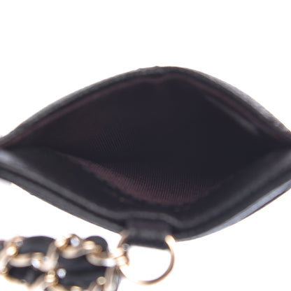 Chanel Caviar Quilted Card Holder On Chain Black 4 of 8