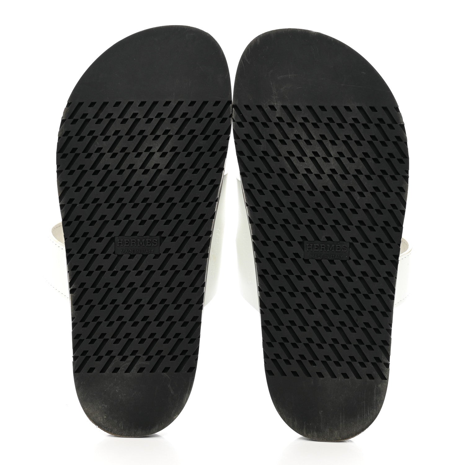Hermes Calfskin Womens Chypre Sandals 38 White 5 of 10