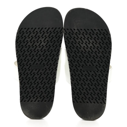 Hermes Calfskin Womens Chypre Sandals 38 White 5 of 10