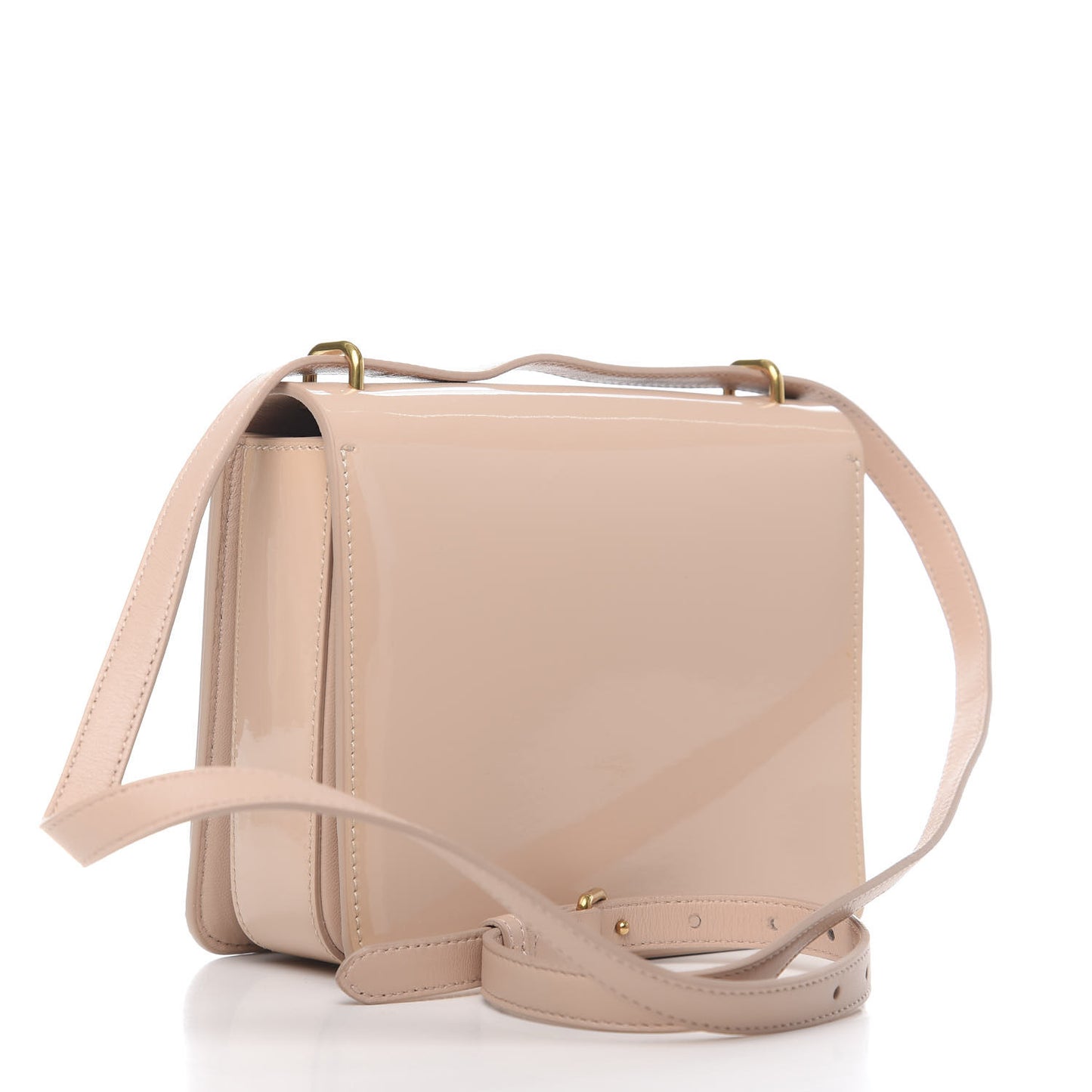 Patent Small D-Ring Bag Pale Fawn Pink