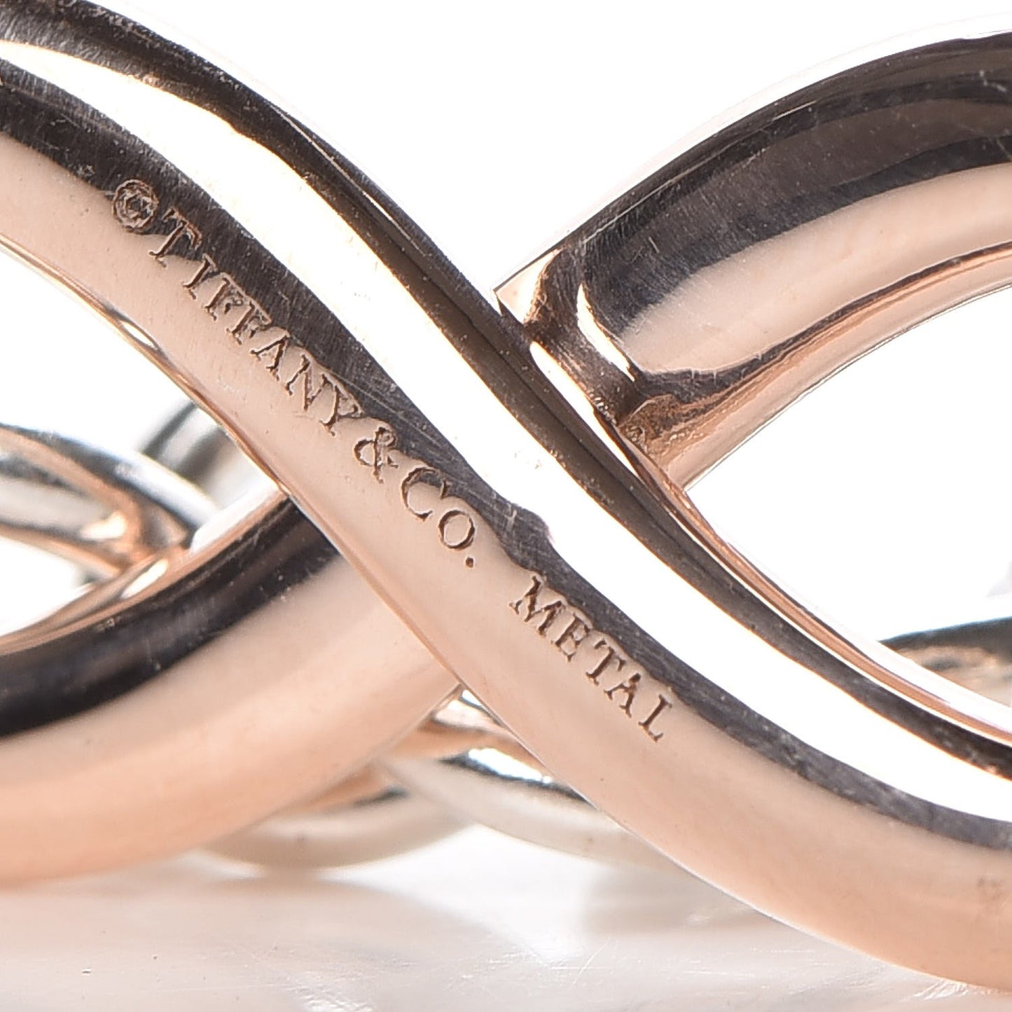 Sterling Silver Rubedo Infinity Link Necklace