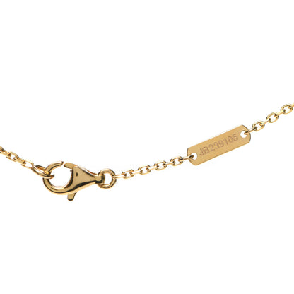 Van Cleef & Arpels 18K Yellow Gold Mother of Pearl Vintage Alhambra Pendant Necklace 6 of 8