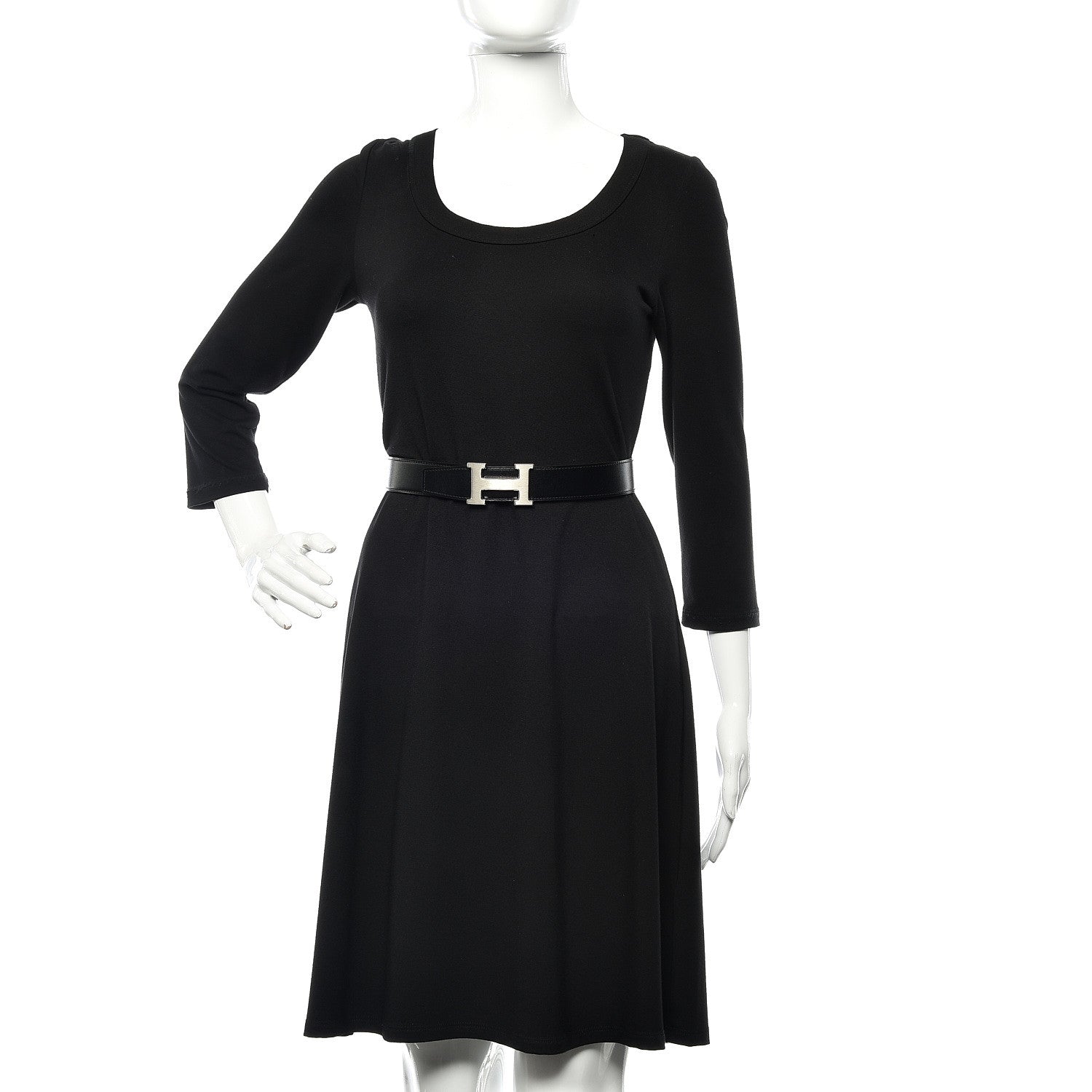 Hermes Box Togo 32mm H Belt 80 Black Gold 2 of 7