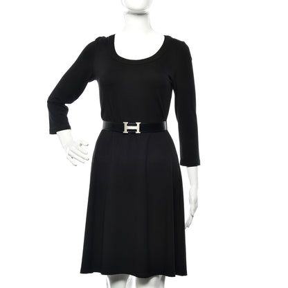 Hermes Box Togo 32mm H Belt 80 Black Gold 2 of 7