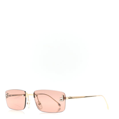 Fendi Metal Fendi First Sunglasses FE4172US  Gold Brown 1 of 7