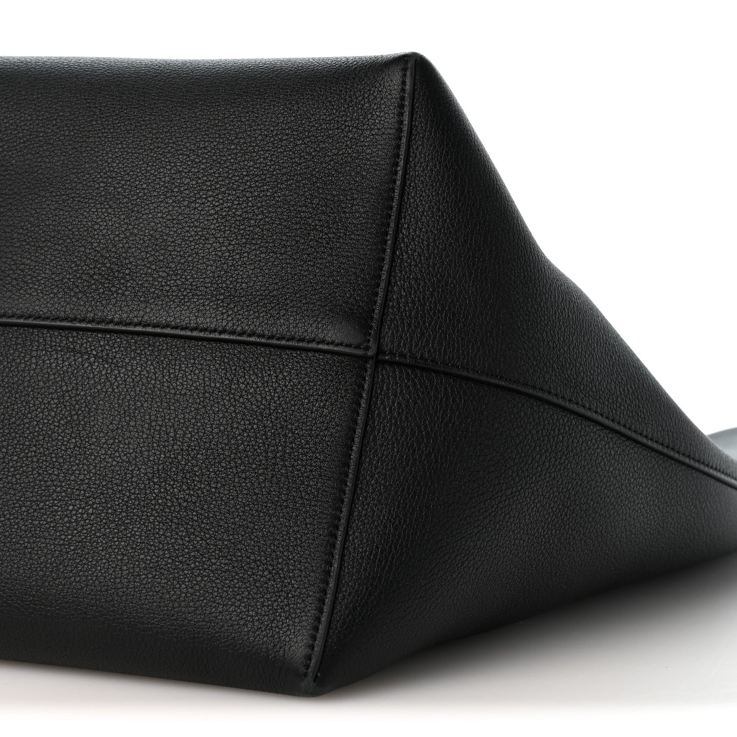 Grained Calfskin Large N/S Park Tote Black