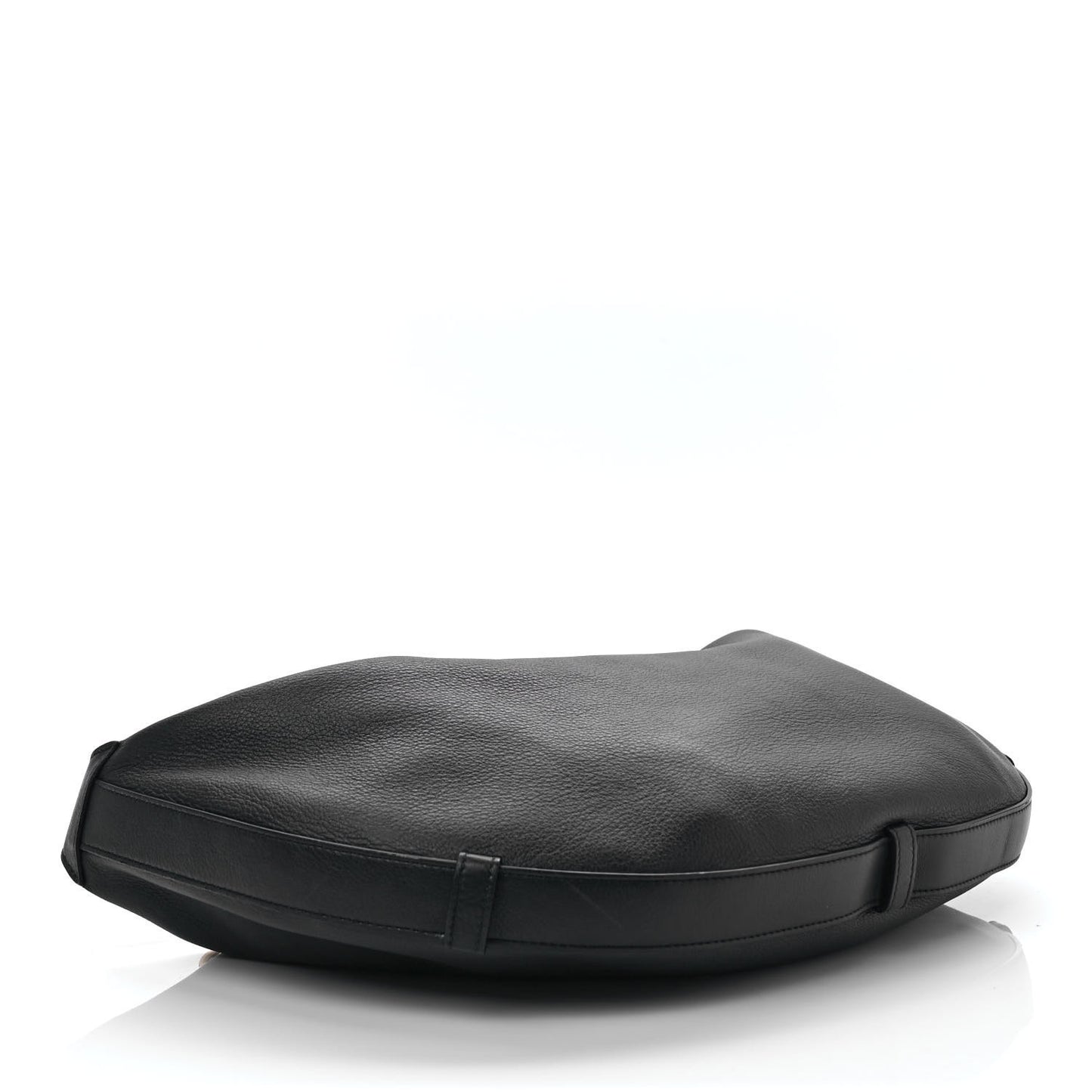 Supple Calfskin Medium Strap Leandre Shoulder Bag Black