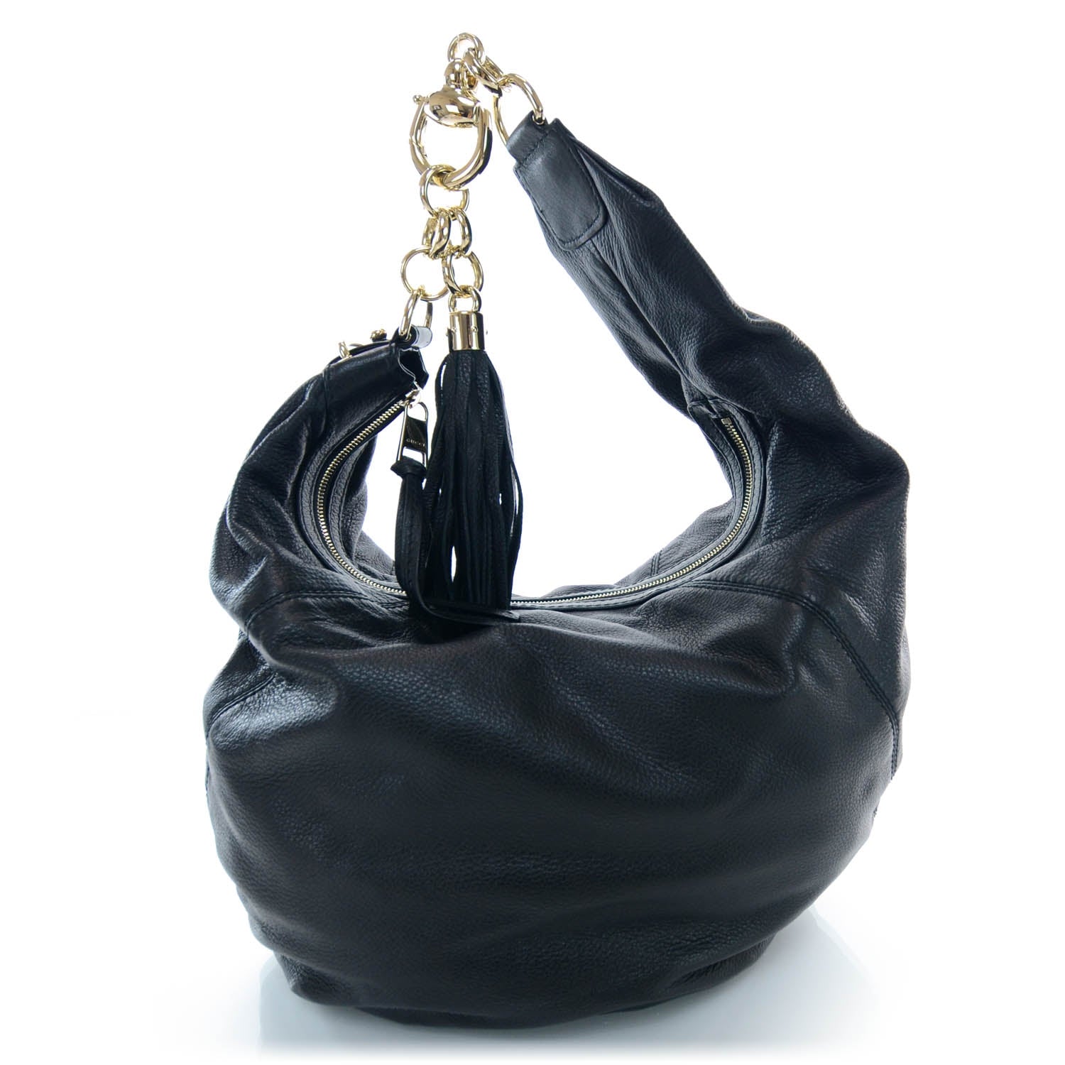 Gucci Leather Sienna Medium Hobo Black 1 of 8