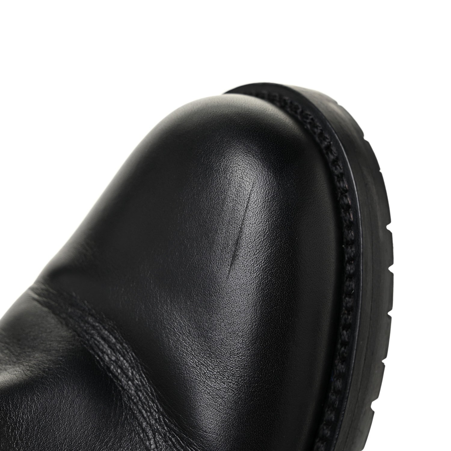 Valentino Garavani Calfskin Rockstud 30mm Biker Boots 37 Black 15 of 16