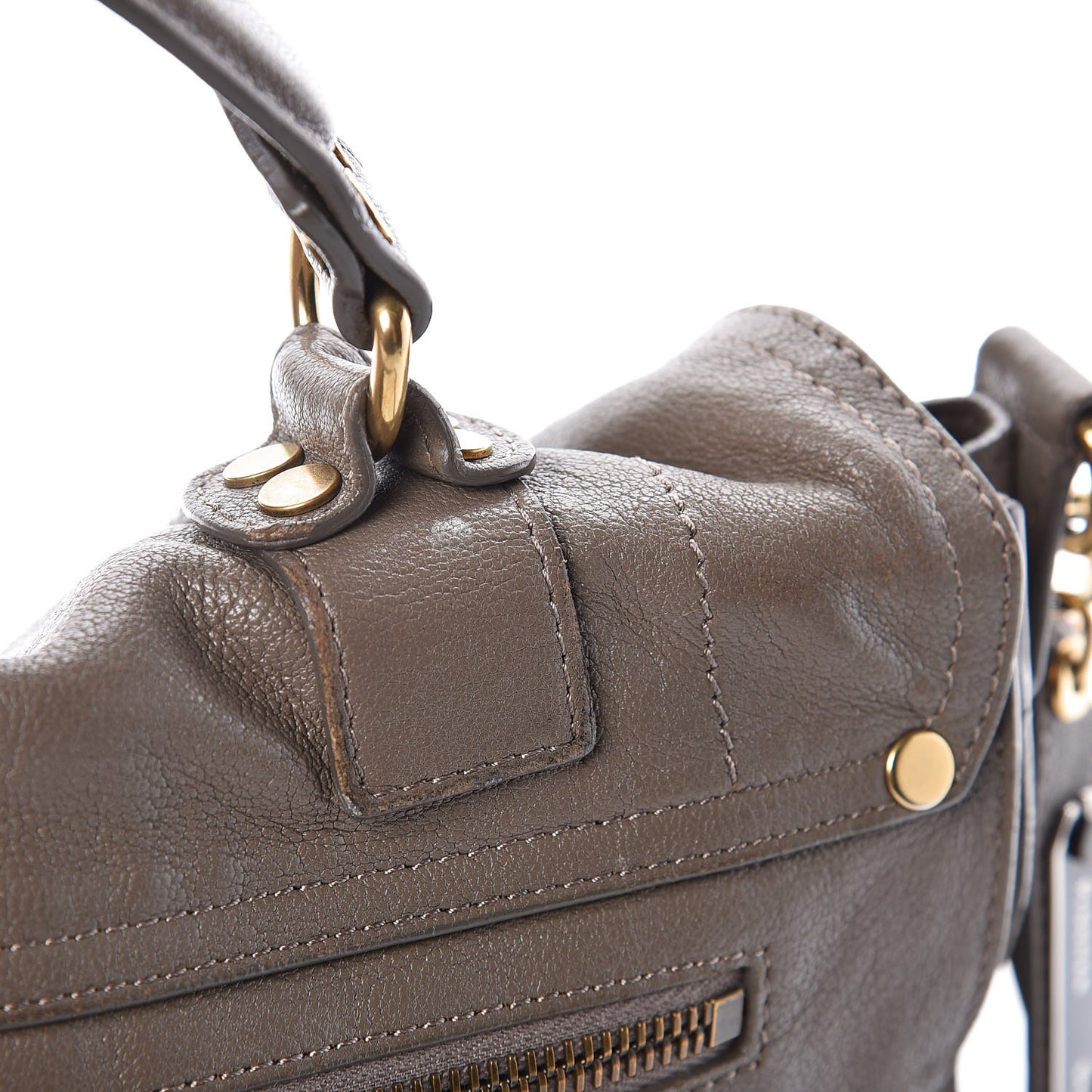 Lambskin Medium PS1 Satchel Smoke
