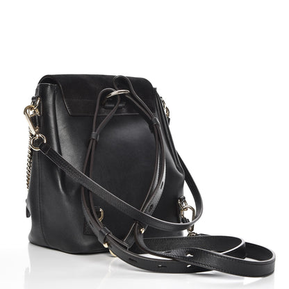 Chloe Suede Calfskin Small Faye Backpack Black 3 of 7
