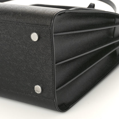Saint Laurent Grained Calfskin Small Sac De Jour Black 9 of 9