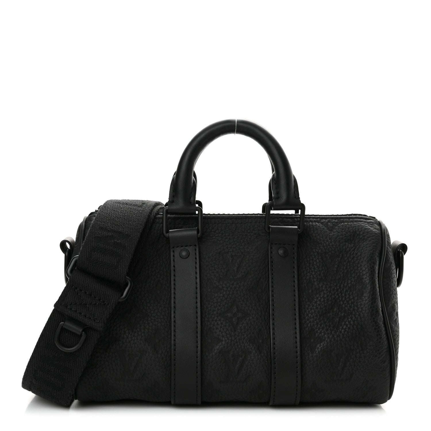 Louis Vuitton Monogram Taurillon Keepall Bandouliere 25 Black 1 of 10