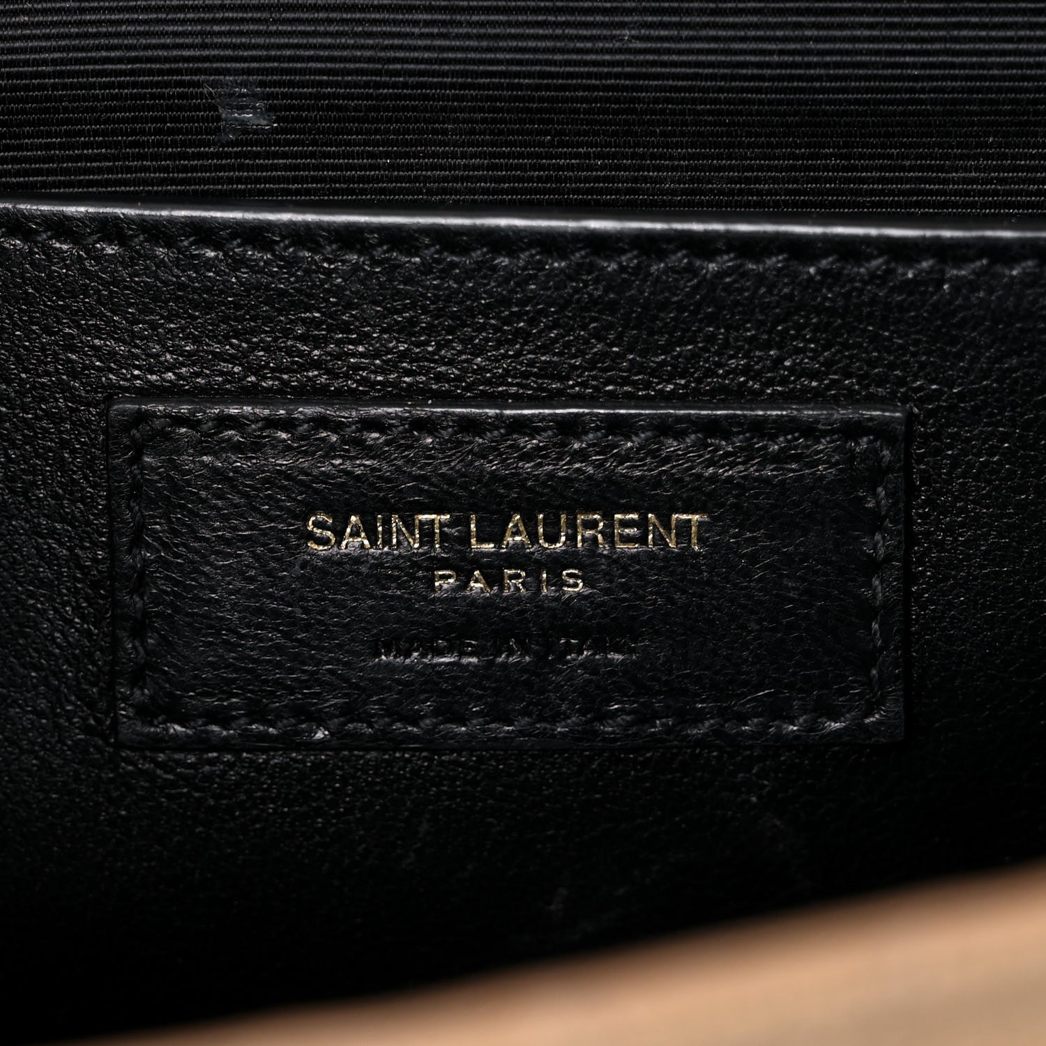 Saint Laurent Grain De Poudre Textured Mixed Matelasse Medium Triquilt Monogram Satchel Dark Beige 7 of 23