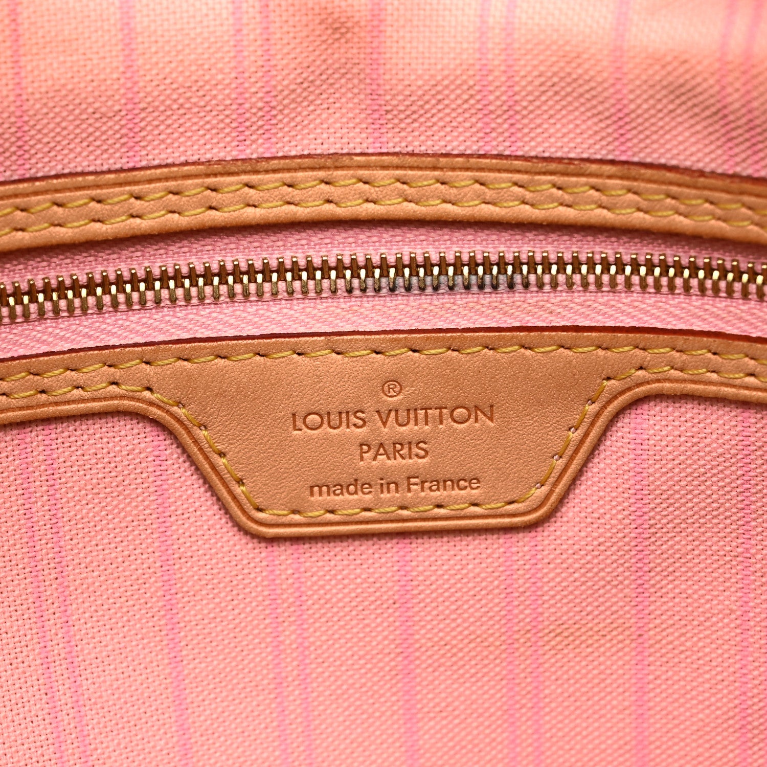 Louis Vuitton Damier Azur Delightful MM Rose Ballerine 6 of 9