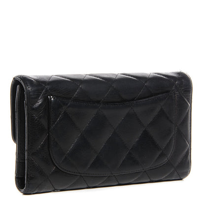 Chanel Caviar Quilted Long Flap Wallet Black 3 of 8