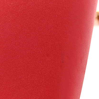 Louis Vuitton Calfskin Chain Louise MM Red 14 of 14
