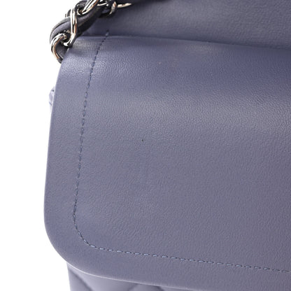 Chanel Lambskin Quilted Medium Double Flap Light Purple 12 of 17