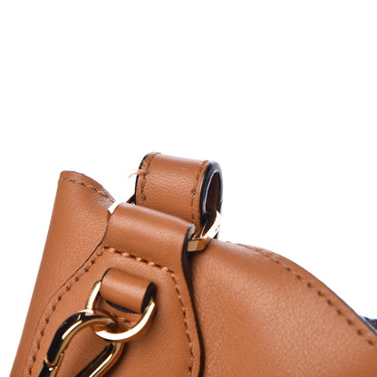 MCM Visetos Studded Drawstring Bag Cognac Gold 14 of 14
