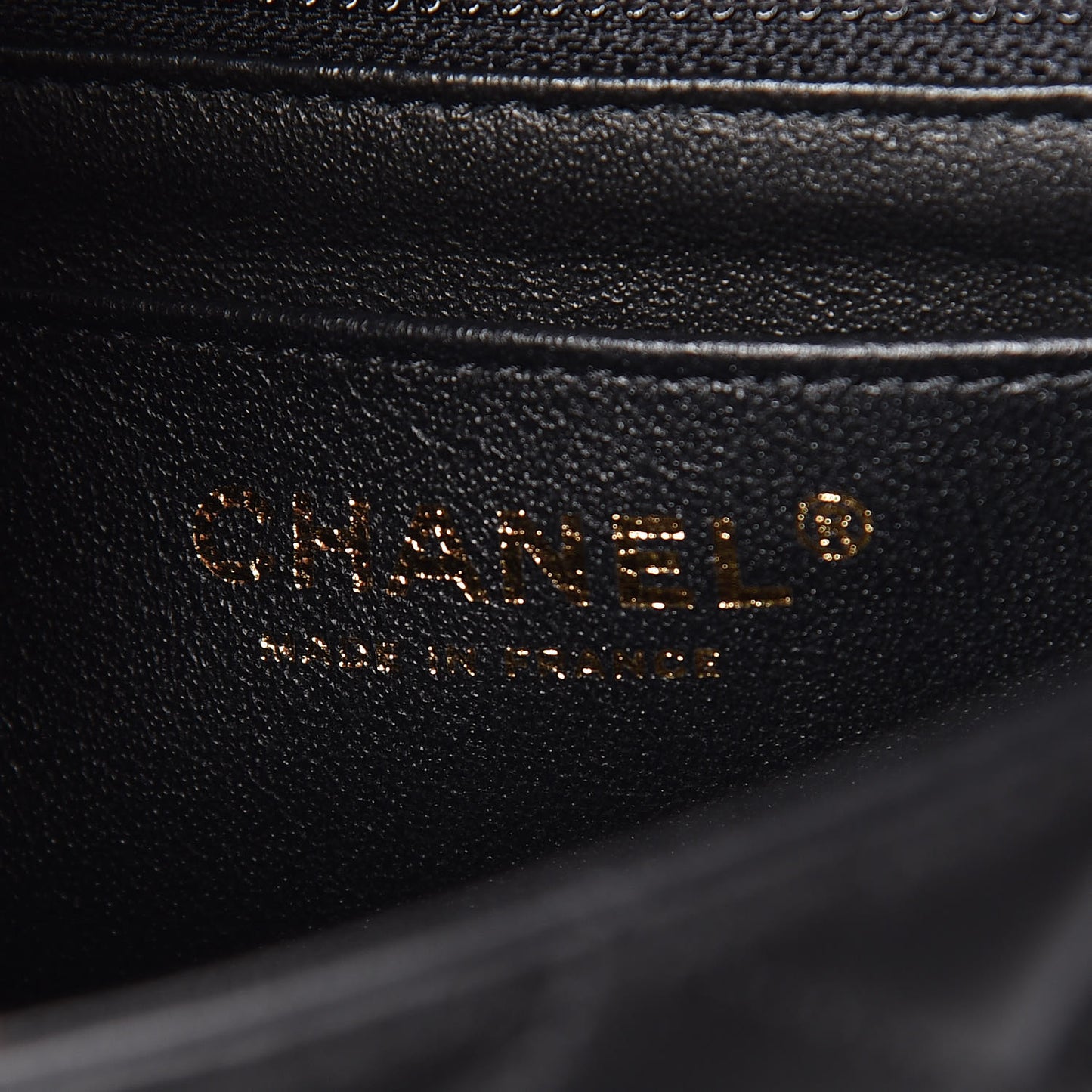 Lambskin Quilted Mini Rectangular Flap Black