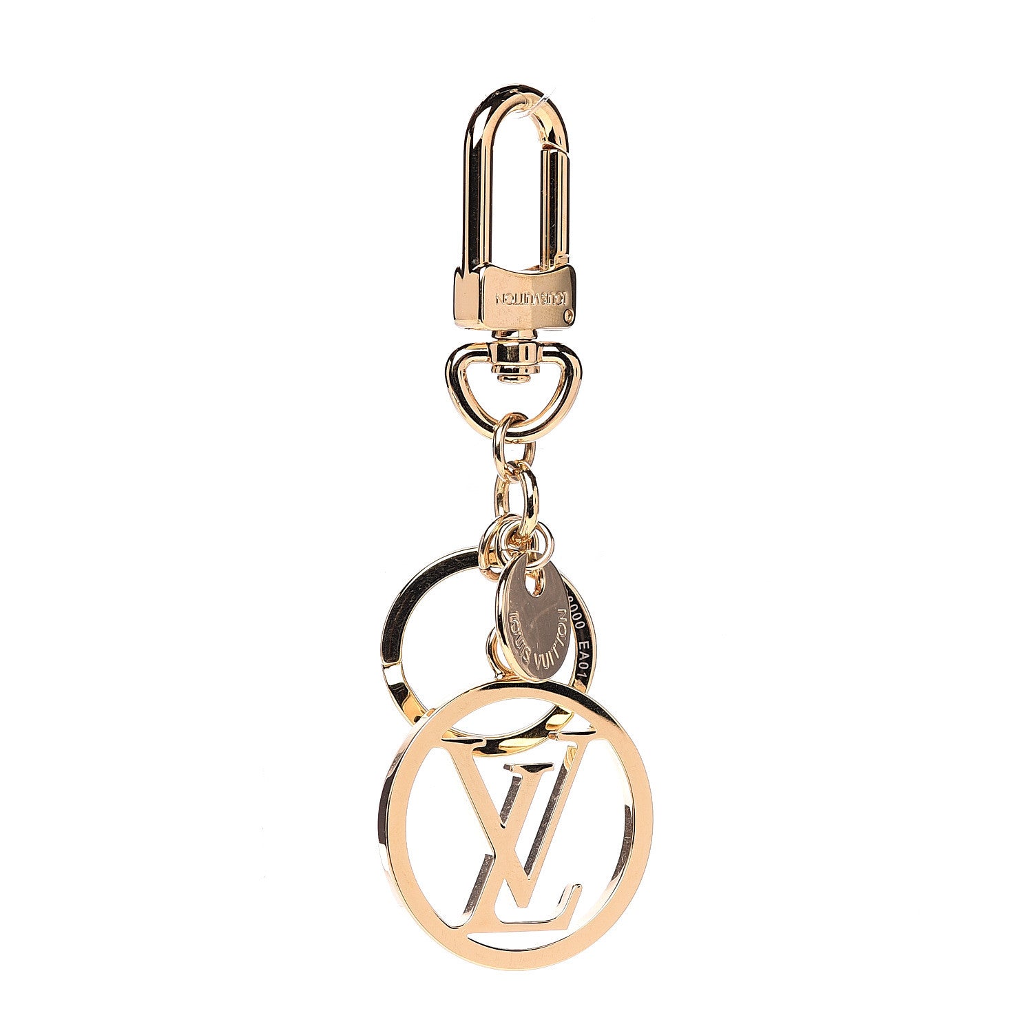 Louis Vuitton LV Circle Bag Charm Key Holder Gold 1 of 4