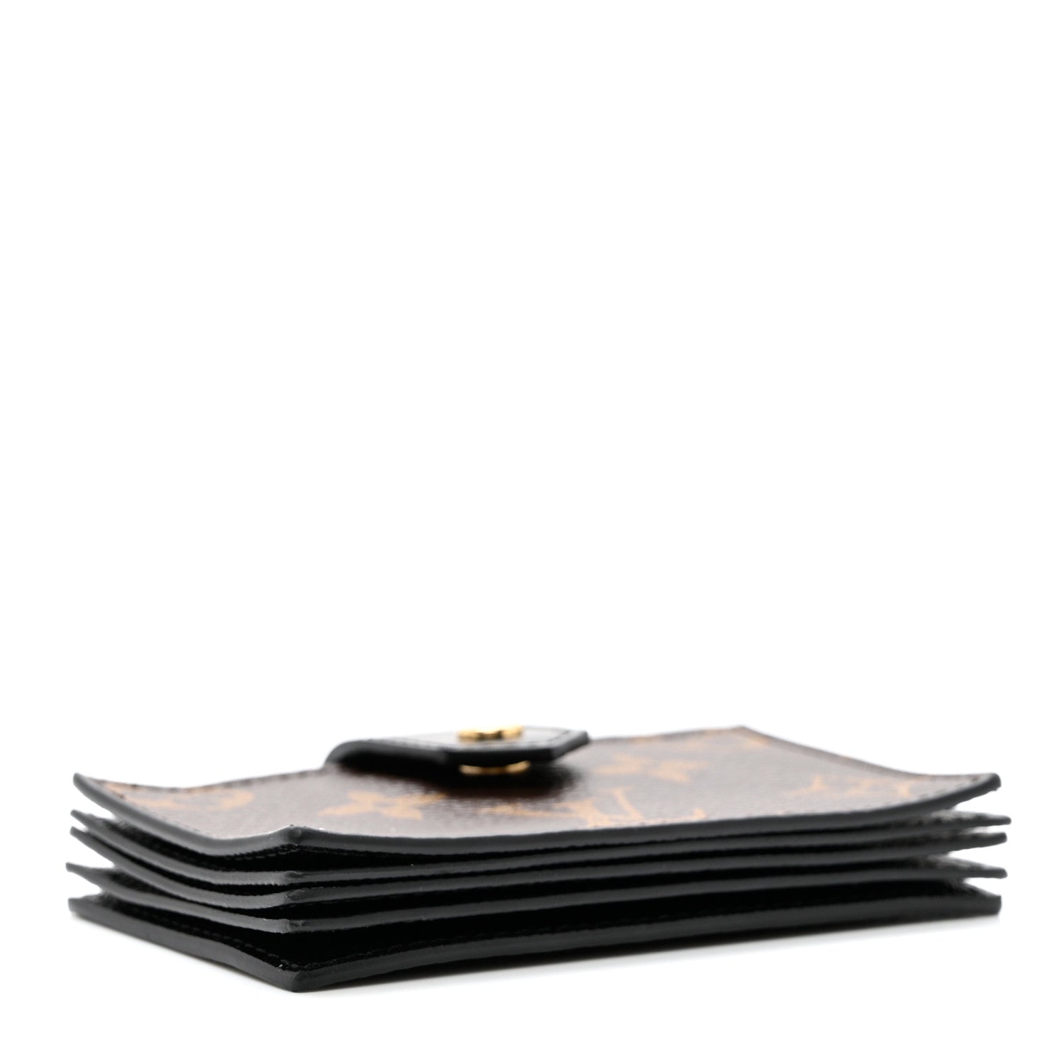 Louis Vuitton Monogram Gusset Card Holder Black 4 of 6