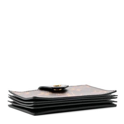 Louis Vuitton Monogram Gusset Card Holder Black 4 of 6