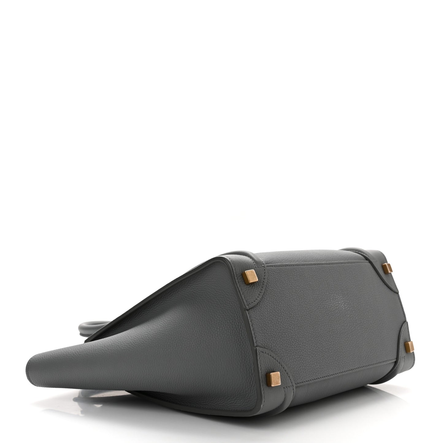 Baby Drummed Calfskin Micro Luggage Kohl